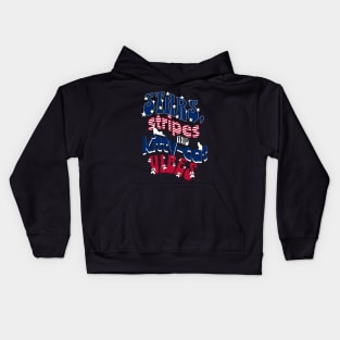 4th of July Independence Day Design for Cat Lovers Kids Hoodie